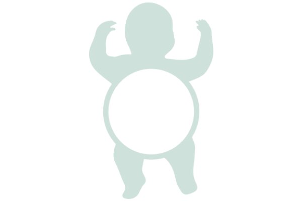 A Silhouette of a Baby with a Magnifying Glass