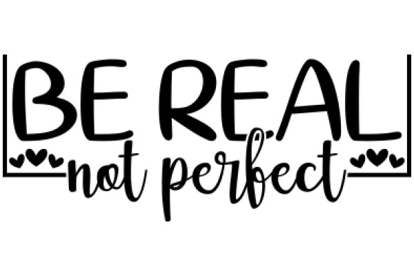 Be Real, Not Perfect: A Motivational Poster