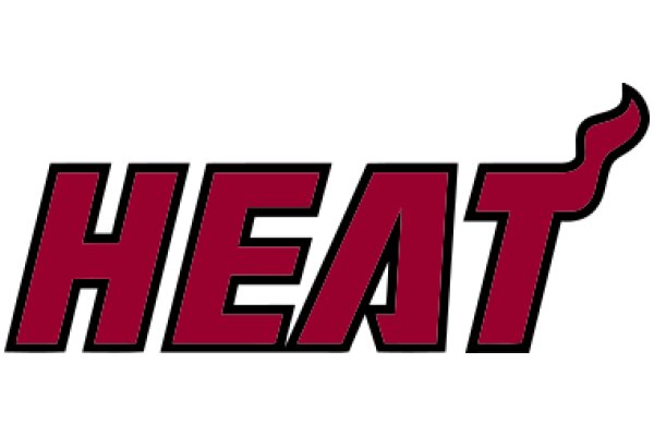 Stylized Logo of the Word 'HEAT' with a Flame Design