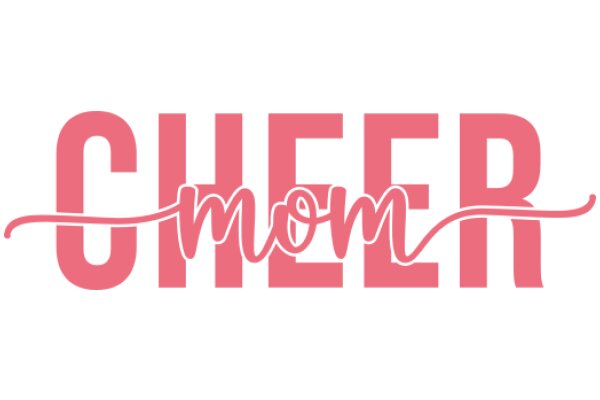 Cheerful Moment: A Pink and White Logo