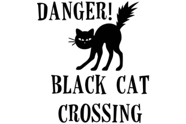 A Black Cat Crossing