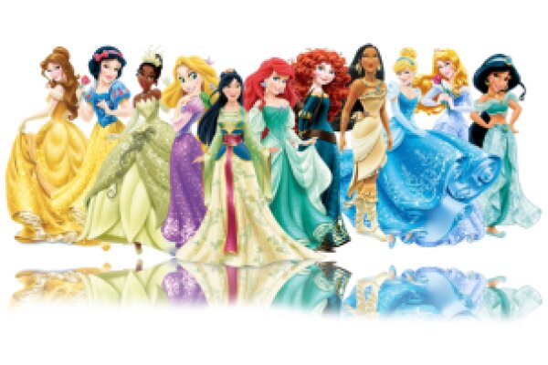 Disney Princesses: A Colorful Gathering of Iconic Characters