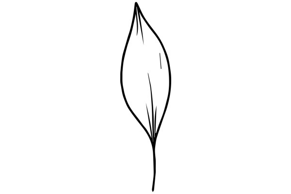 Simplistic Line Art of a Dandelion Seed Head