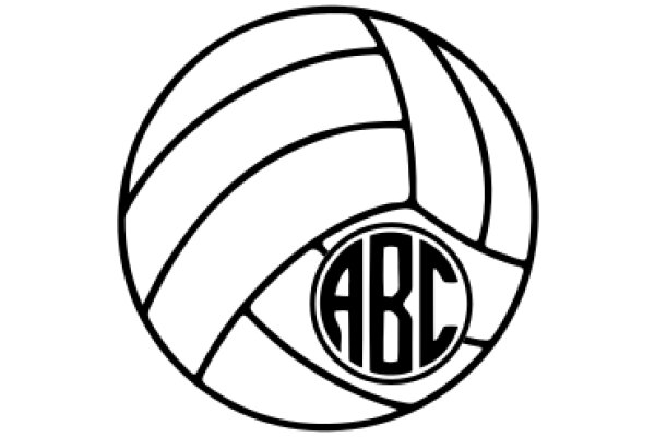 A Volleyball Logo with the ABC Emblem