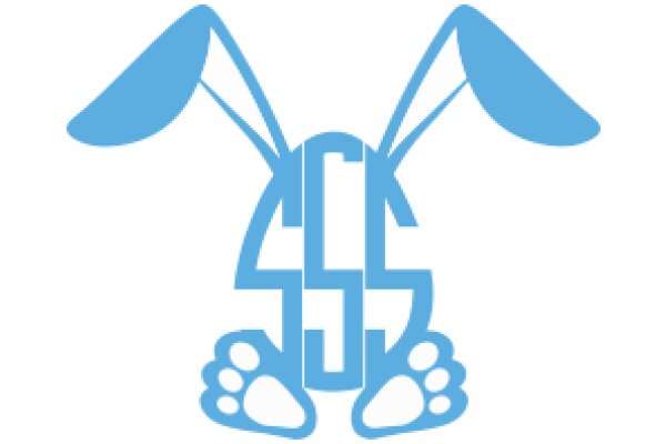 Stylized Blue Rabbit with the Dollar Sign