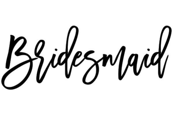 Handwritten Sign for Bridesmaid