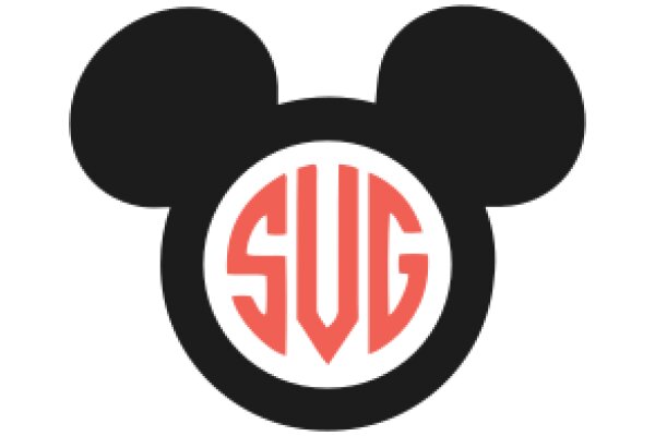 Minimalist Mickey Mouse Ear Logo with the Letter 'S' Inside