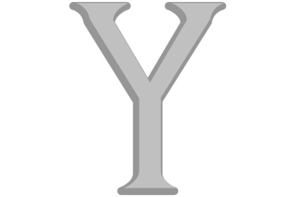 A Simple, Yet Elegant, Gray Letter 'V'