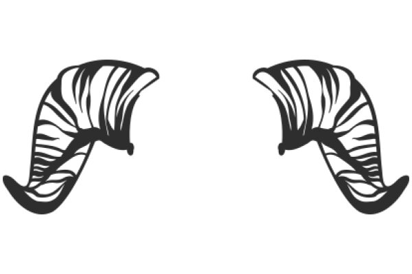 Stylized Zebra Ears: A Illustration