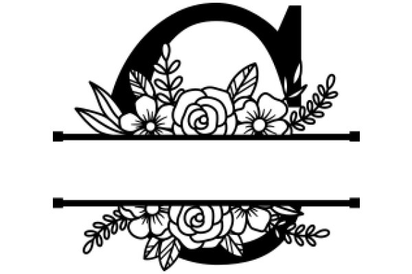 Elegant Floral Design with Letter 'O'