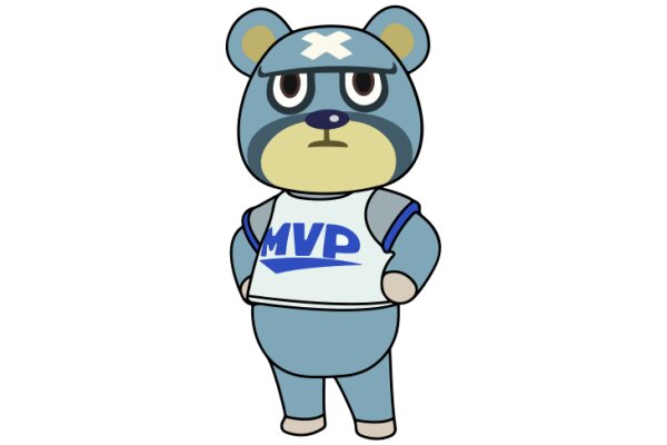 MVP Bear: A Friendly and Cute Cartoon Character