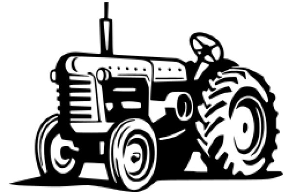 Vintage Farm Tractor Illustration