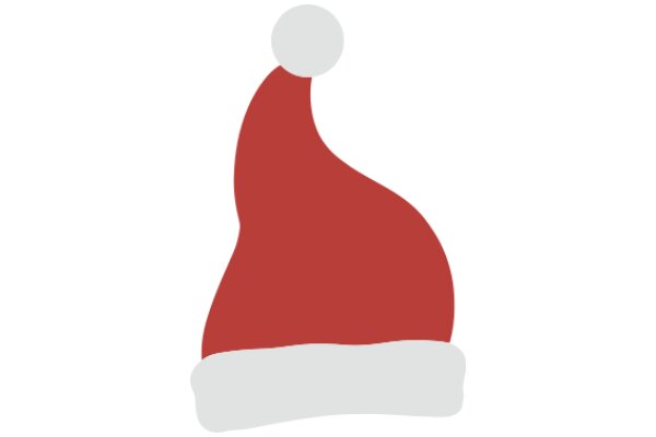 A Festive Red Santa Hat with a White Pom-Pom