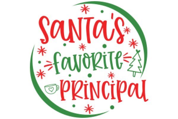 Santa's Favorite Principa: A Festive Logo