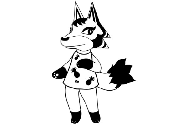 A Whimsical Cartoon of a Fox-like Character