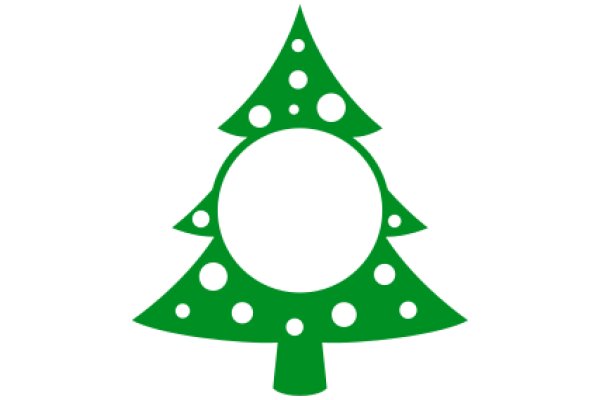 Simplistic Green Christmas Tree Icon