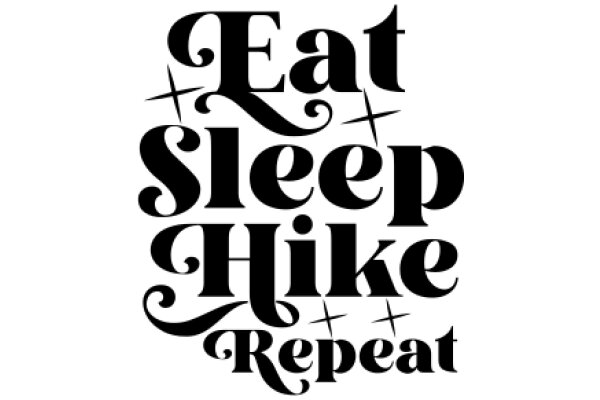 Eat, Sleep, Hike, Repeat: A Graphic Encapsulating the Joy of Outdoor Adventure