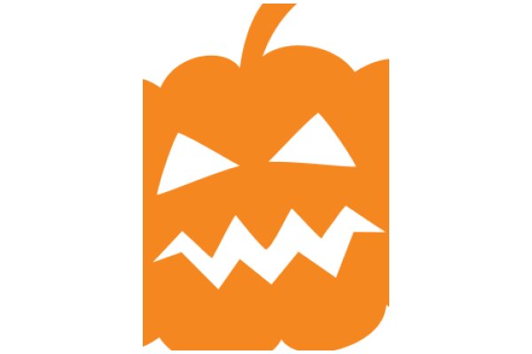 Vibrant Orange Halloween Pumpkin Logo