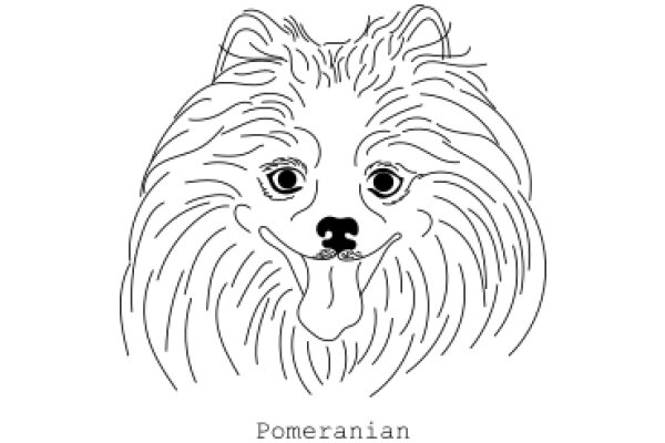 Pomeranian: A Line Drawing