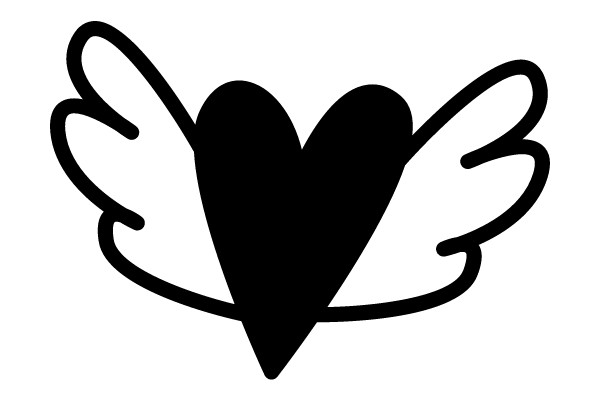 AHeart-Shaped Wings Logo