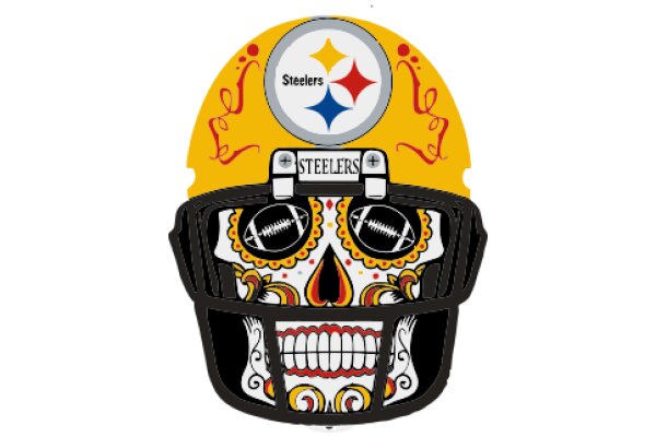 Pittsburgh Steelers Fan's Skull Mask with a Twist