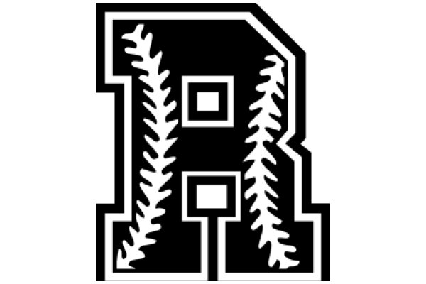 Stylized Letter B with a Baseball Design