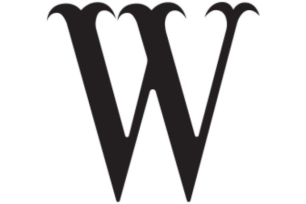 Stylized Letter 'W' in