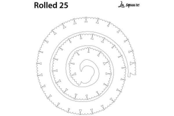 La Square Rolled 25: A Detailed Illustration of a Rolled Square