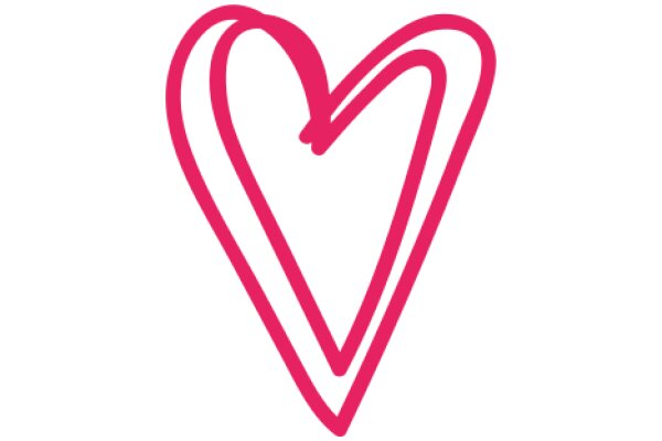 A Simple, Pink Heart Logo