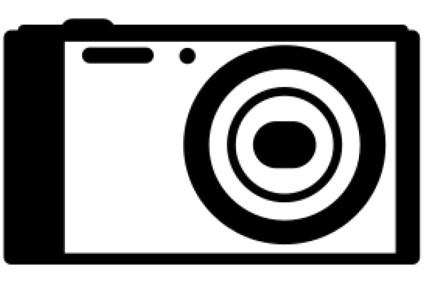 Simplistic Camera Icon with a Circular Lens