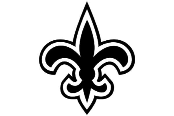 Stylized Logo of a Fleur-de-Lis