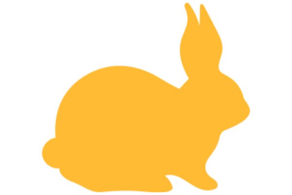 A Yellow Bunny Silhouette