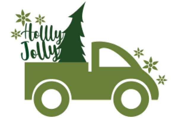 Holiday Spirit: A Festive Truck and Tree Design