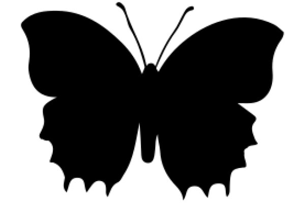 A Silhouette of a Butterfly