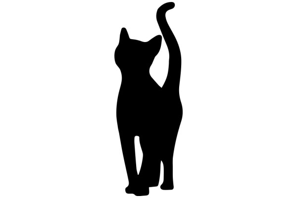 Silhouette of a Cat: A Graphic Design