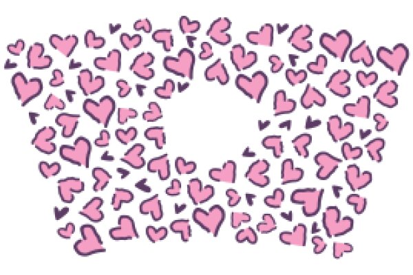 A Whimsical Display of Pink Hearts