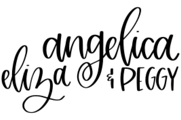 Handwritten Sign with the Names 'Angelica' and 'Peggy'