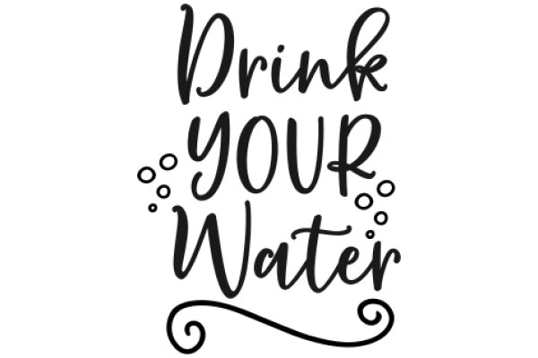 Drink Your Water: A Graphic Design for Health Awareness