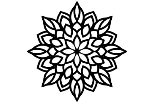 Stylized Floral Pattern: A Symmetrical Design