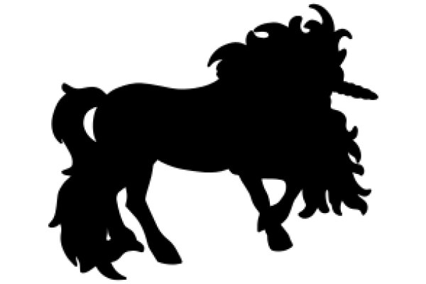 Silhouette of a Majestic Unicorn