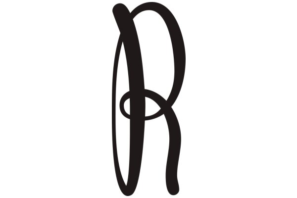 Stylized Letter 'R' in