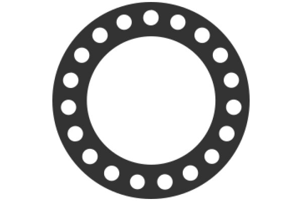 A Solid Black Circle with Holes