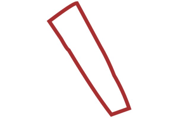 Digital Art: A Red Rectangle on a White Background