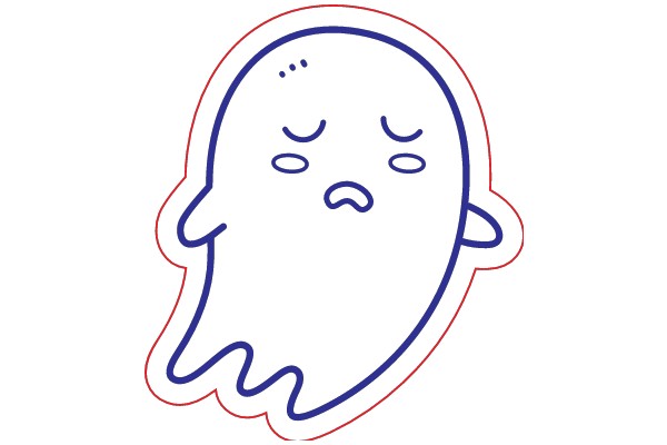 A Whimsical Ghost Sticker: A Playful Twist on Halloween Decorations