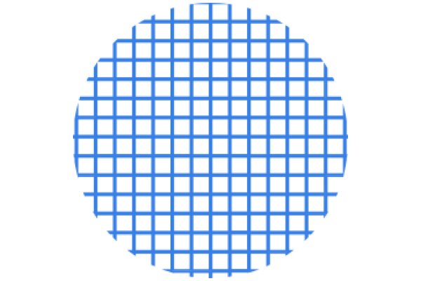 A Blue Grid Pattern on a White Background