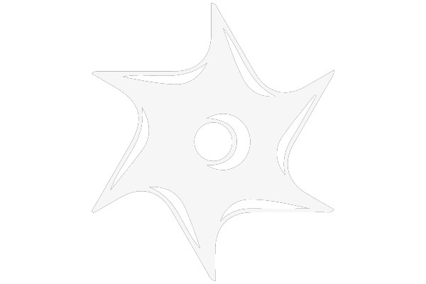 Stylized Star Design on a White Background