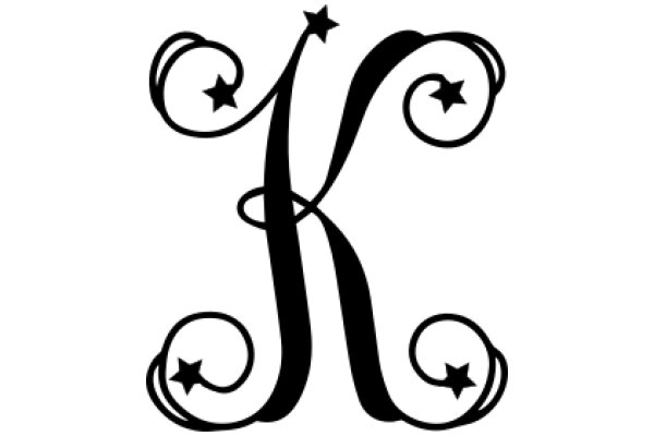 Stylized Monogram with Star Design