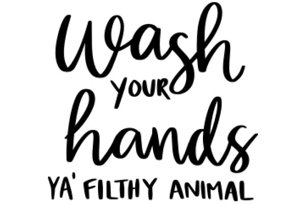 Wash Your Hands: A Reminder for Good Hygiene