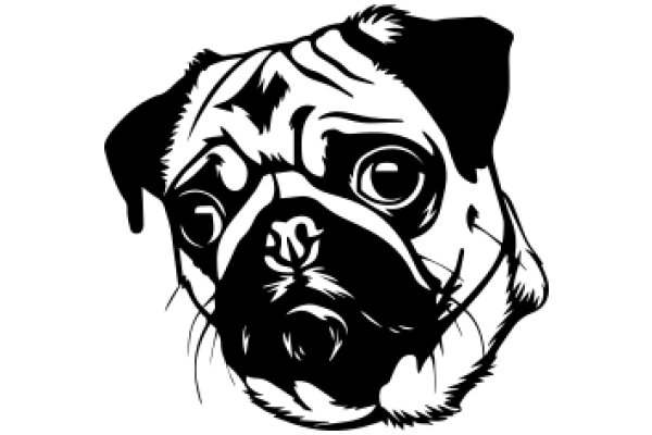 Stylized Pug Portrait