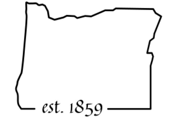 A Simple Map of the State of Oregon, Established in 1859